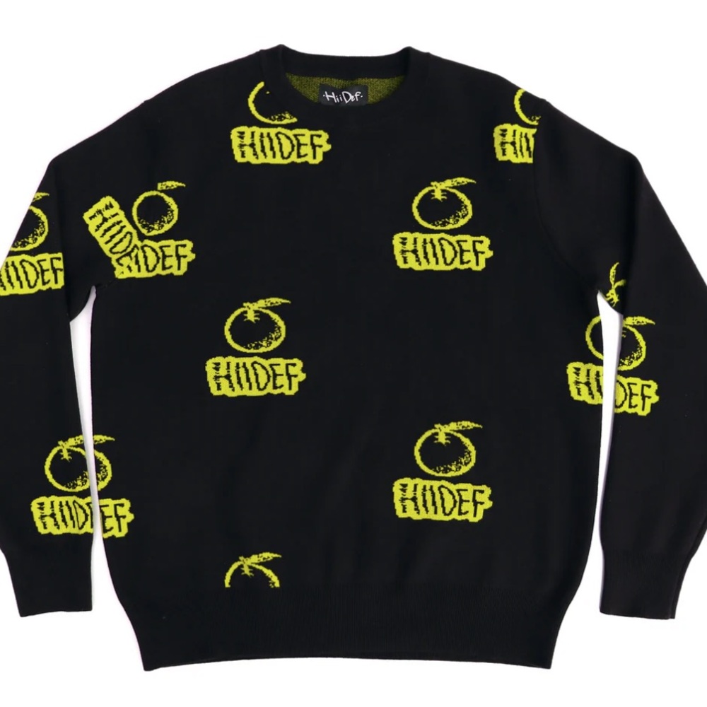 Black/Yellow Orange Frost Hii Def Logo
Sweater - LARGE